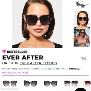 Brand New, Unopened Quay “Ever After” Sunglasses